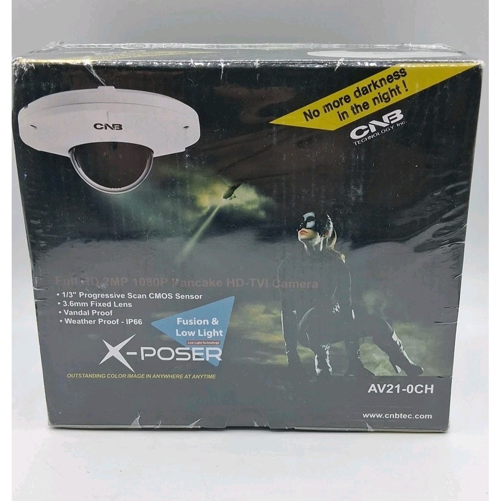 CNB AV21-0CHR HD-TVI 2M Mini Vandal IR Dome Camera 1080p Night Vision White